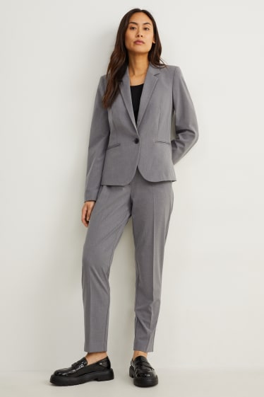 Women - Business blazer - fitted - Mix & match - dark gray
