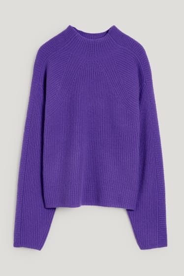 Damen - Kaschmir-Pullover - lila