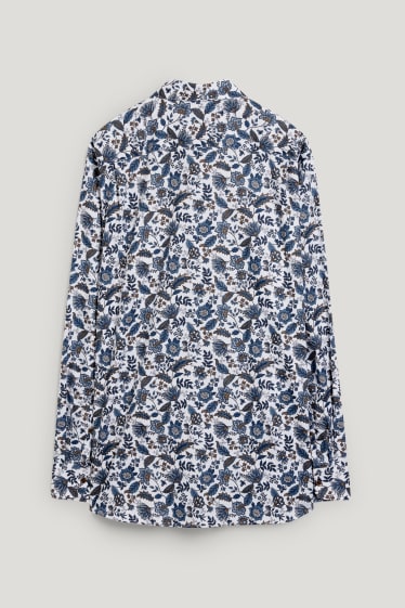 Heren - Business-overhemd - regular fit - button down - gemakkelijk te strijken - wit