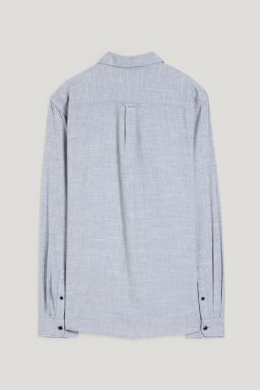 Herren - Hemd - Regular Fit - Kent - hellgrau-melange