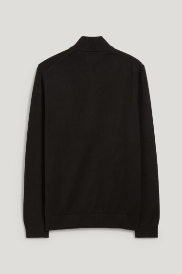 Herren - Strickjacke - schwarz