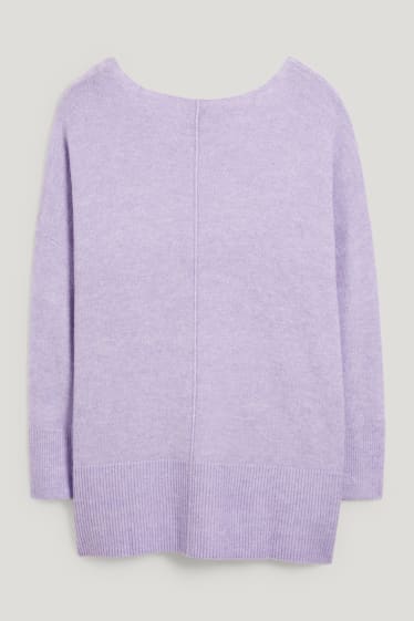 Damen - Pullover - violett