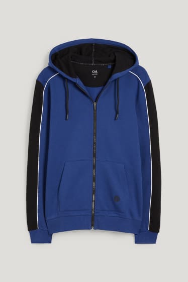 Herren - Sweatjacke mit Kapuze - dunkelblau