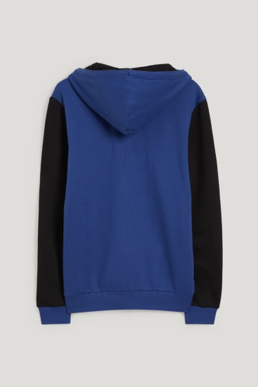 Herren - Sweatjacke mit Kapuze - dunkelblau