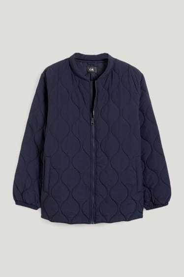 Women - Quilted jacket - dark blue