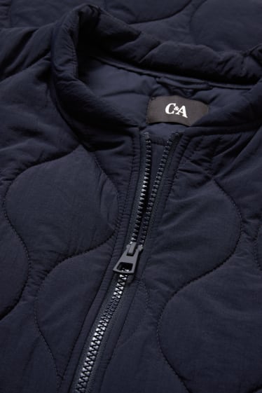 Women - Quilted jacket - dark blue