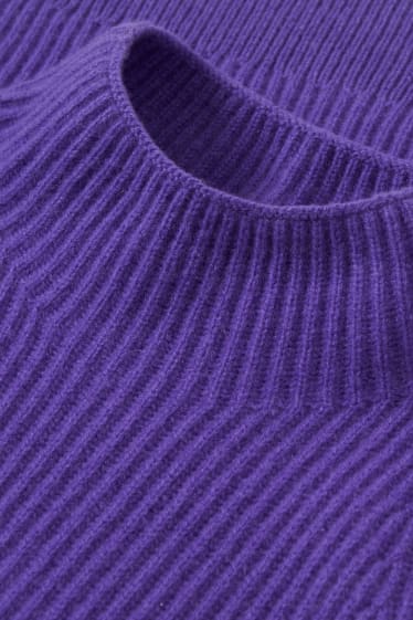 Femmes - Pull sans manches en cachemire - violet