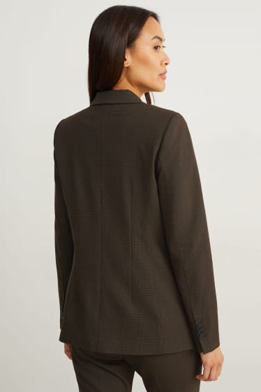 Dames - Business-blazer - regular fit - Flex - 4 Way Stretch - bruin
