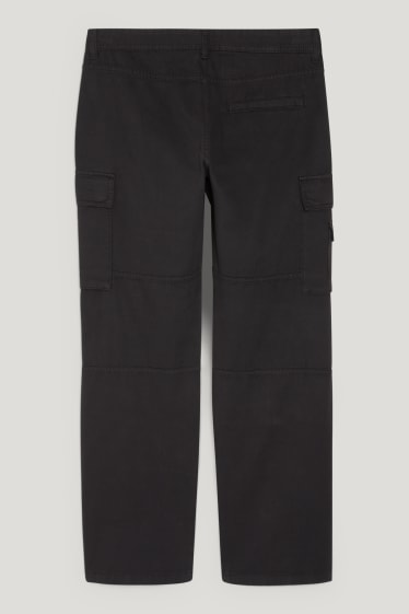 Clockhouse Boys - Cargo trousers - relaxed fit - black
