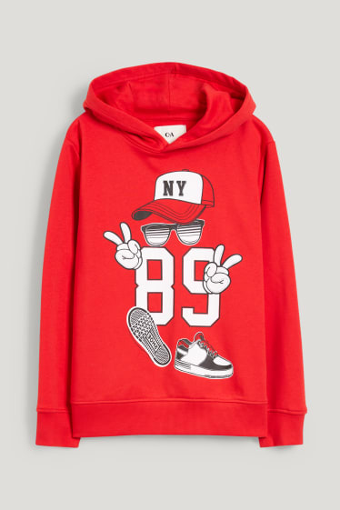 Kids Boys - Extended Sizes - Hoodie - rot