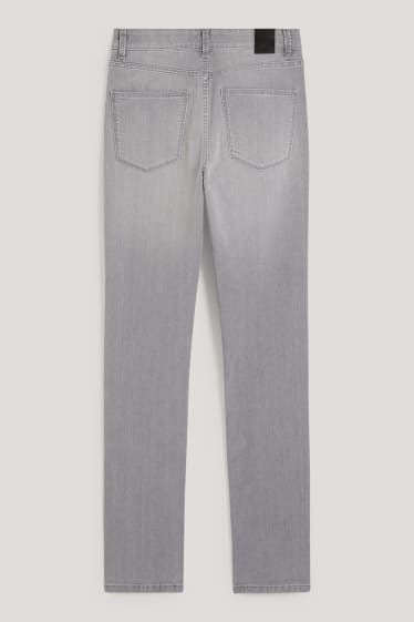 Mujer - Slim jeans - high waist - vaqueros - gris claro