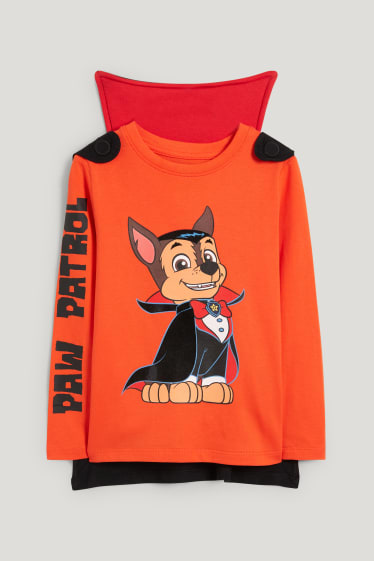 Toddler Boys - Paw Patrol - Set - Langarmshirt und Umhang - 2 teilig - orange-rot