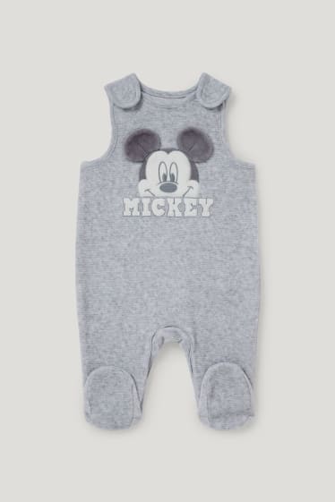 Baby Boys - Micky Maus - Strampler-Set - 2 teilig - grau
