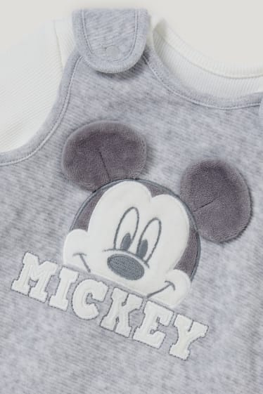 Baby Boys - Micky Maus - Strampler-Set - 2 teilig - grau