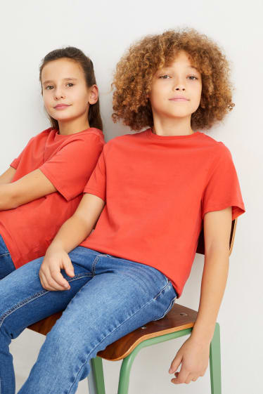 Bambini: - T-shirt - genderless - arancio scuro
