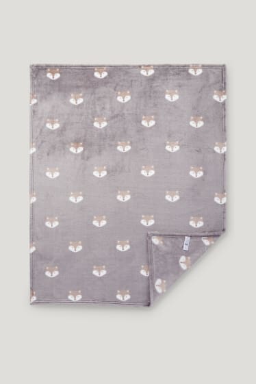 Nadó nena - Manta per a nadó - estampada - gris