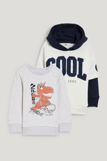 Exklusiv Online - Multipack 2er - Hoodie und Sweatshirt - cremeweiß