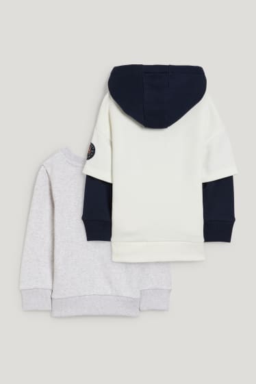 Exklusiv Online - Multipack 2er - Hoodie und Sweatshirt - cremeweiß
