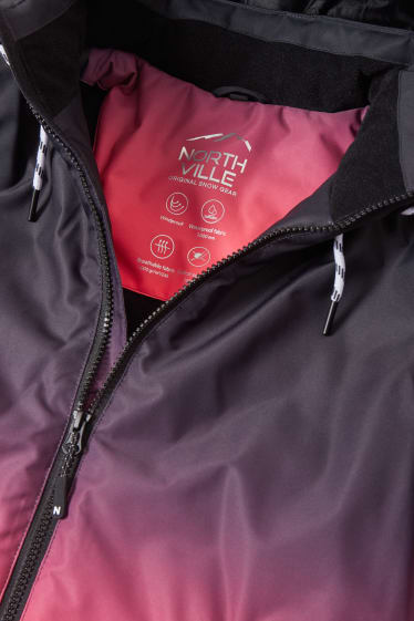 Kids Girls - Ski-jas met capuchon - zwart