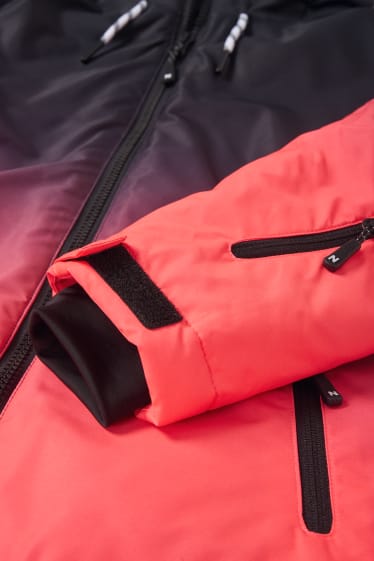Kids Girls - Ski-jas met capuchon - zwart