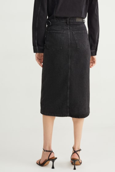 Damen - Jeansrock - schwarz