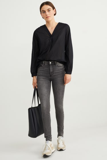 Damen - Bluse - schwarz