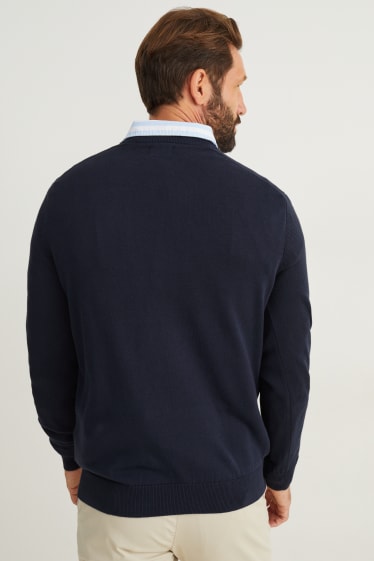 Herren - Pullover - dunkelblau