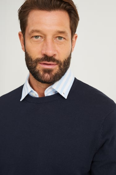 Herren - Pullover - dunkelblau