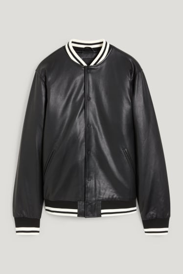 Clockhouse Boys - Varsity jacket - faux leather - black