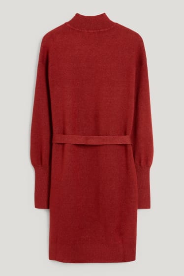 Kids Girls - Strickkleid - dunkelrot