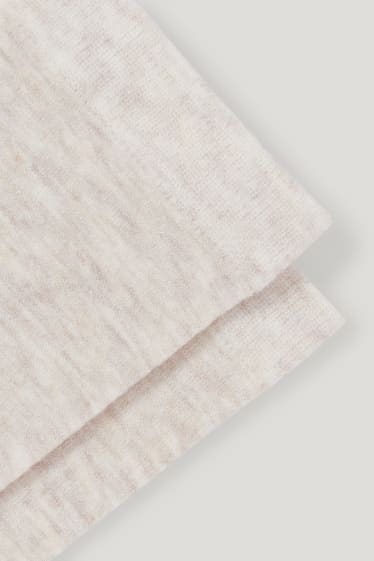 Mujer - Calcetines con mezcla de cachemir - beige claro