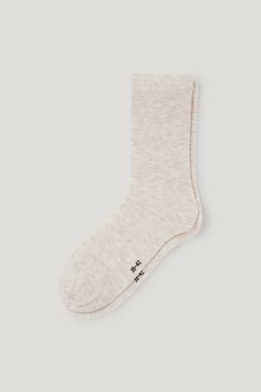 Mujer - Calcetines con mezcla de cachemir - beige claro