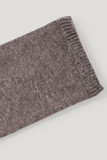 Femmes - Legging en cachemire mélangé - marron