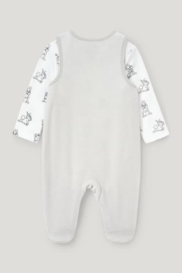 Baby Girls - Bambi - Strampler-Set - 2 teilig - hellgrau