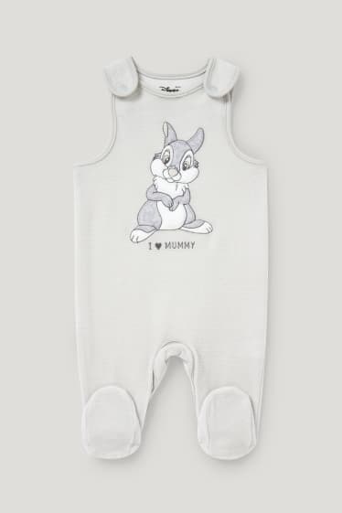 Baby Girls - Bambi - Strampler-Set - 2 teilig - hellgrau