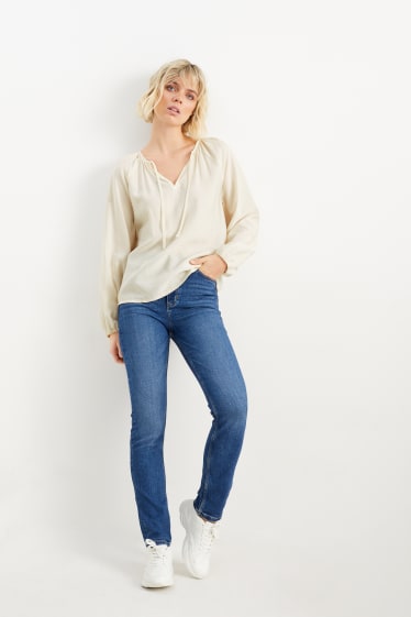 Mujer - Blusa - blanco roto