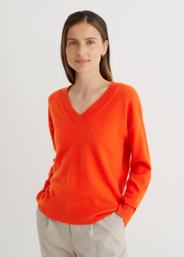 Femmes - Pullover en cachemire - rouge