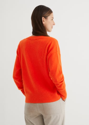 Femmes - Pullover en cachemire - rouge