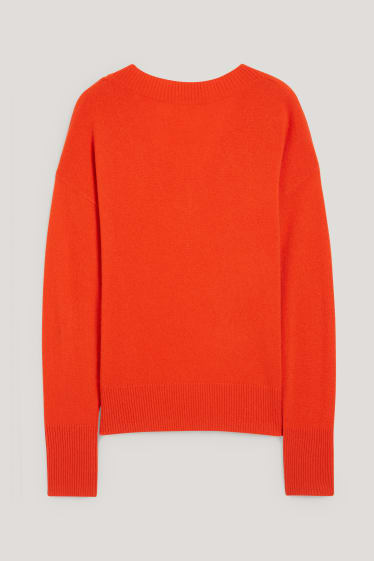 Femmes - Pullover en cachemire - rouge