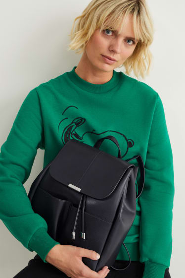 Donna - Zaino - similpelle - nero