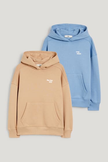 Exklusiv Online - Extended Sizes - Multipack 2er - Hoodie - taupe