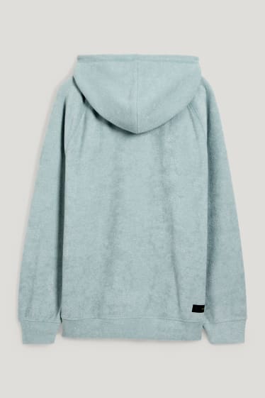 Damen - Sport-Frottee-Hoodie - mintgrün