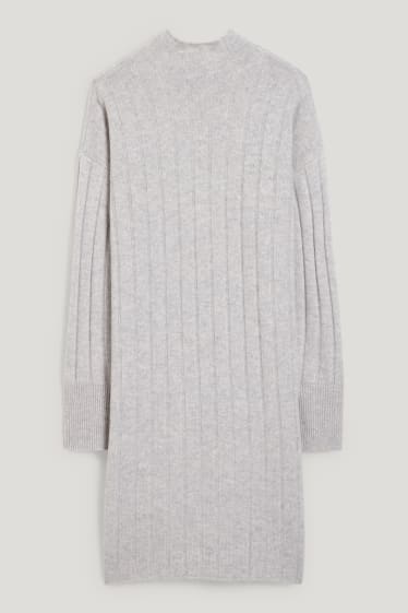 Women - Cashmere dress - light gray