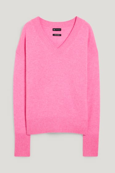Mujer - Jersey de cachemir - fucsia