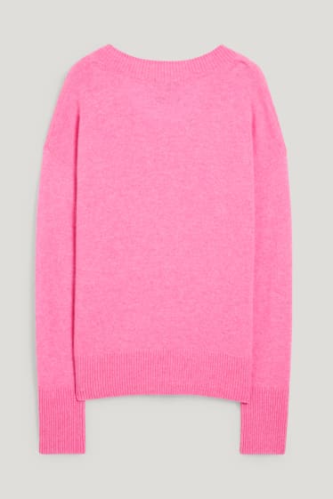 Damen - Kaschmir-Pullover - pink