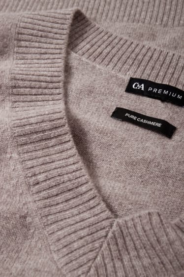 Damen - Kaschmir-Pullover - beige