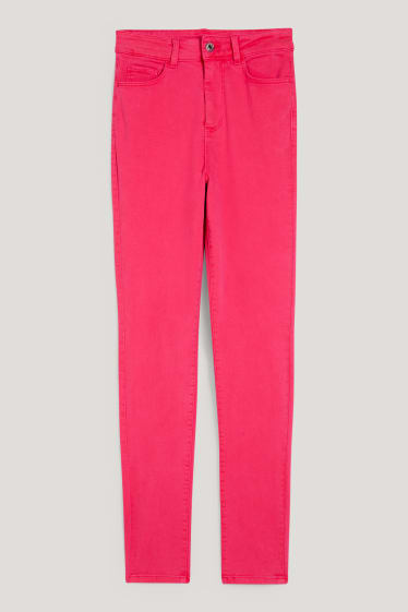 Women - Jegging jeans - high waist - dark rose