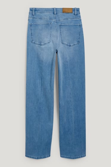 Damen - Wide Leg Jeans - High Waist - jeans-hellblau