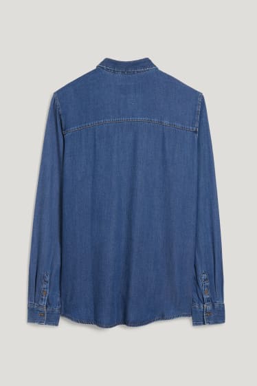Damen - Jeansbluse - jeans-blau