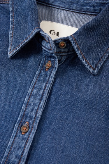 Damen - Jeansbluse - jeans-blau